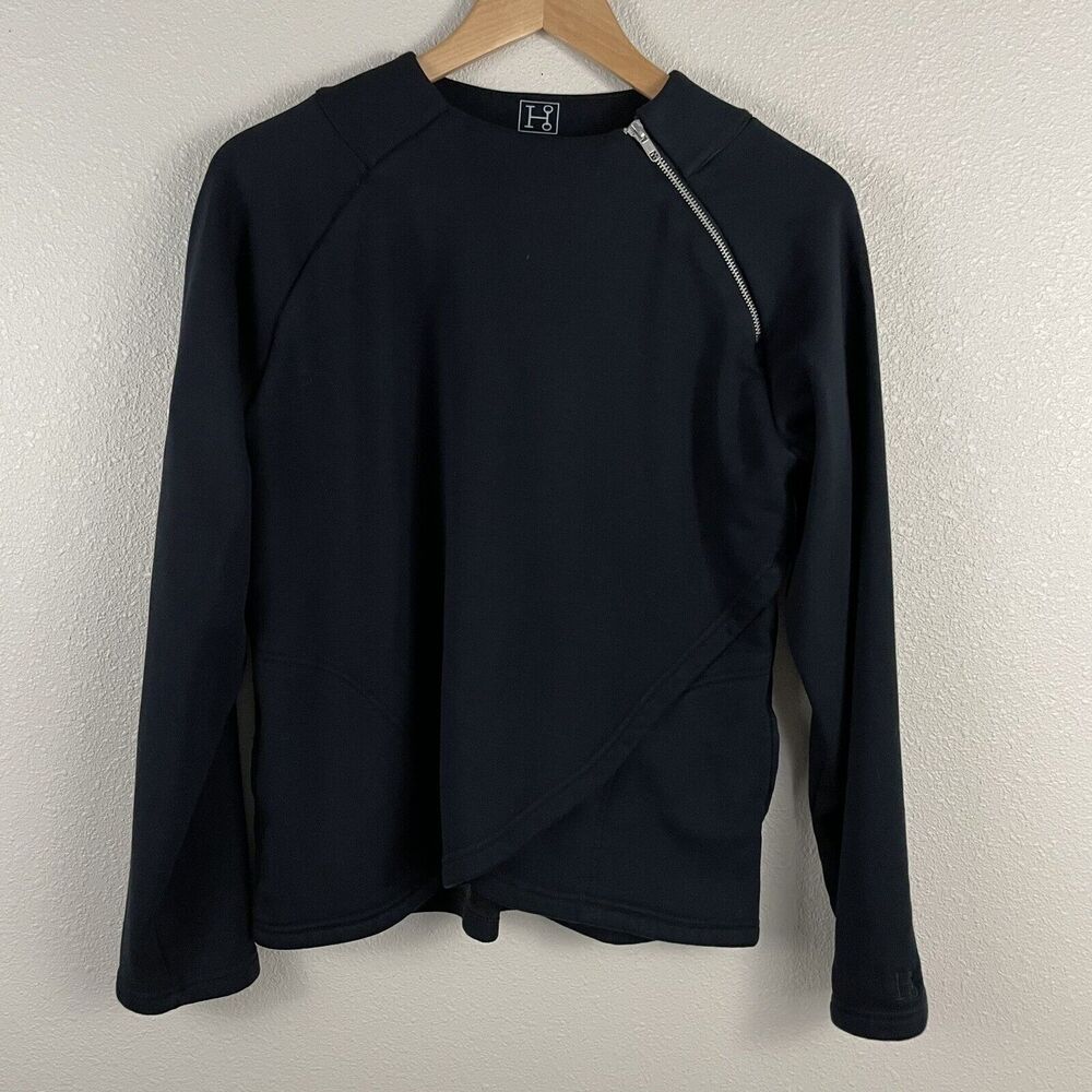 Hadley by Smartpak Womens M Sweatshirt Asymmetrical Pullover Plush Equestrian